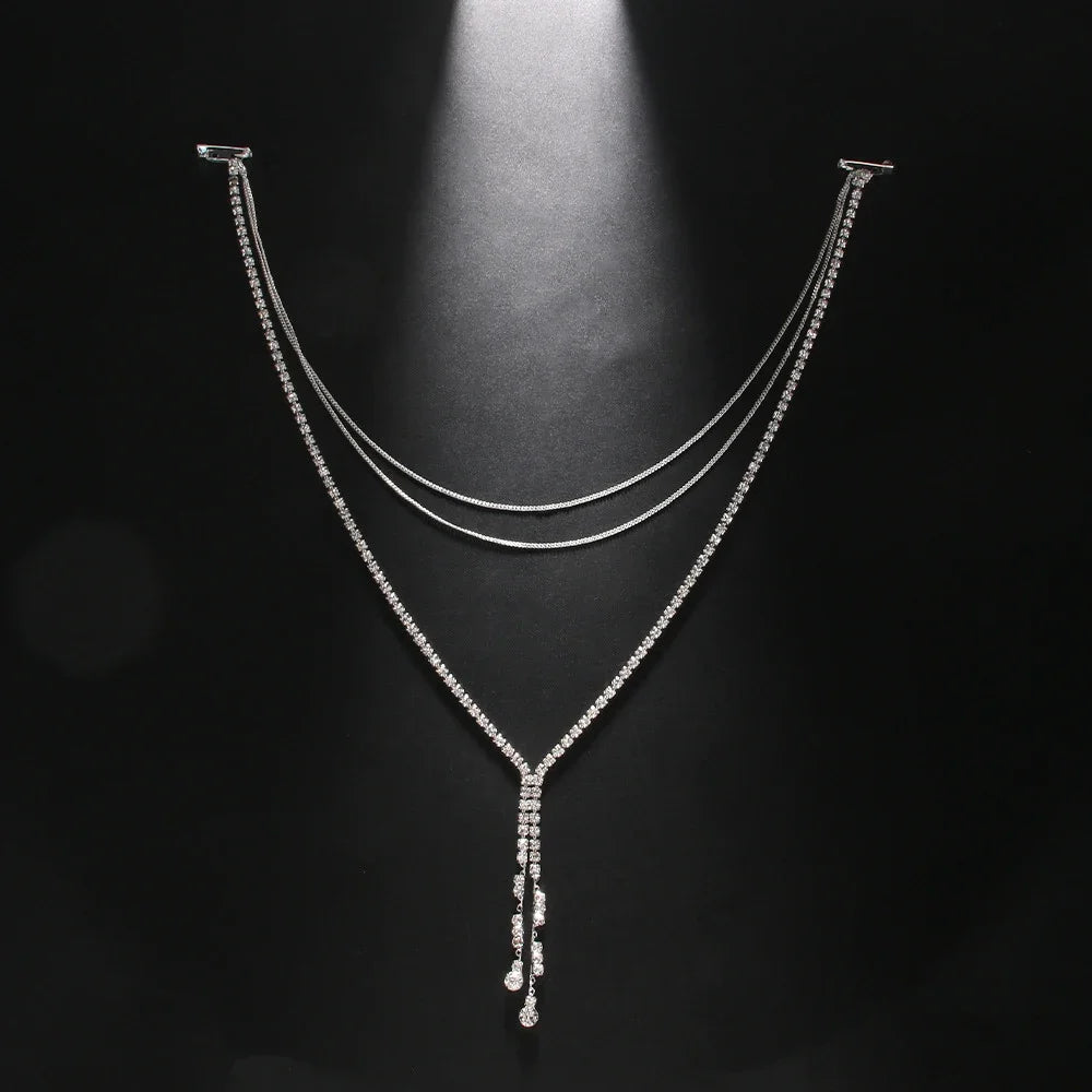 Elegant Back Chain Necklace