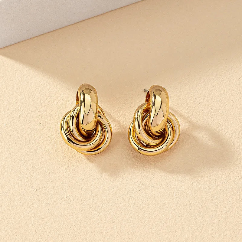 Knot Hoop Earrings