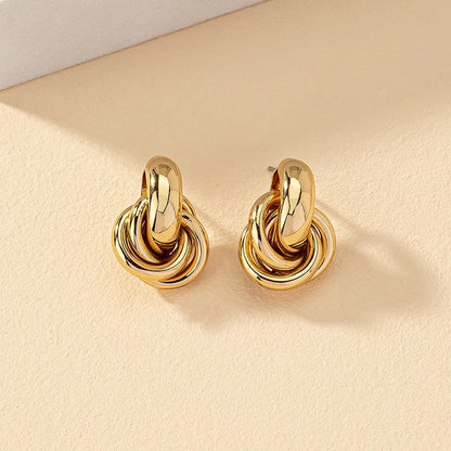 Knot Hoop Earrings