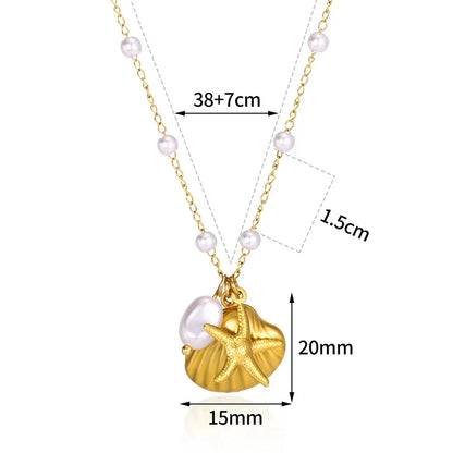 Stainless Steel Shell Necklace