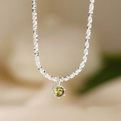 Zircon Pendant Necklace