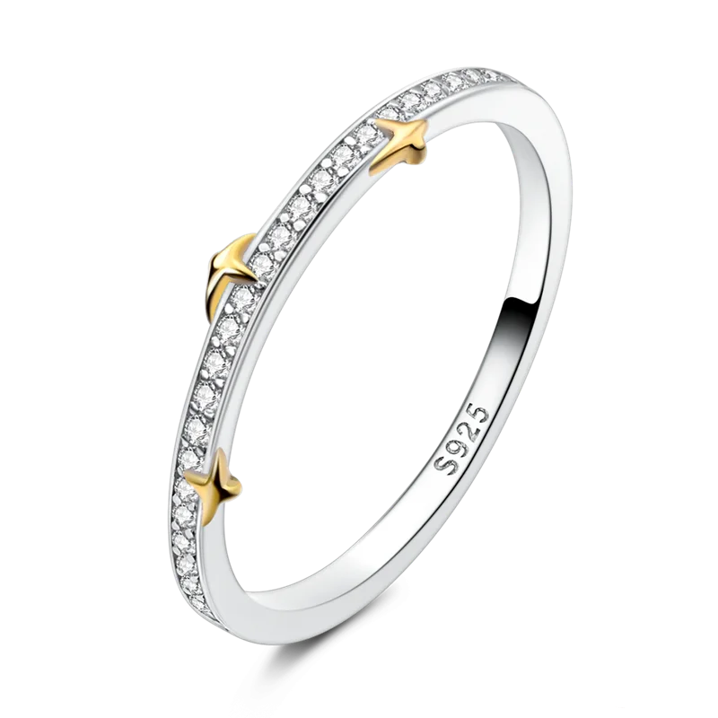 Gold Star Stone Rings