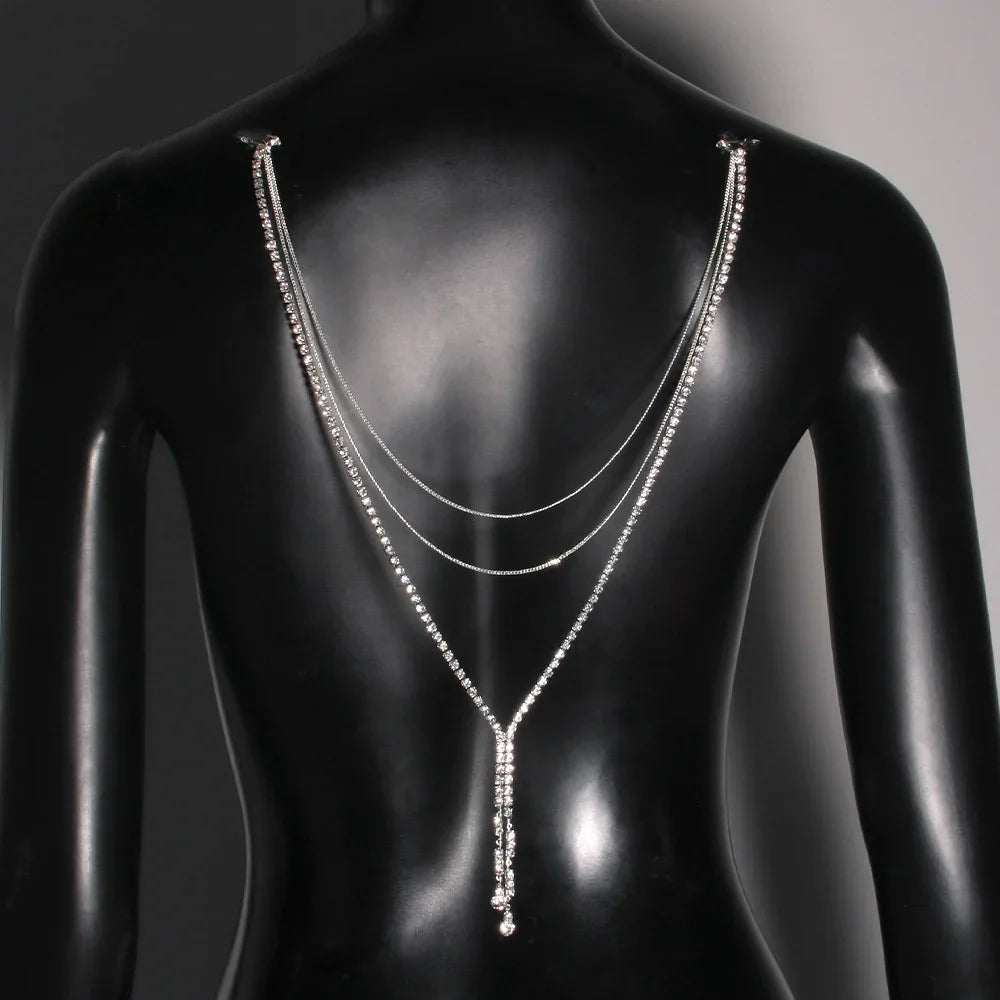 Elegant Back Chain Necklace