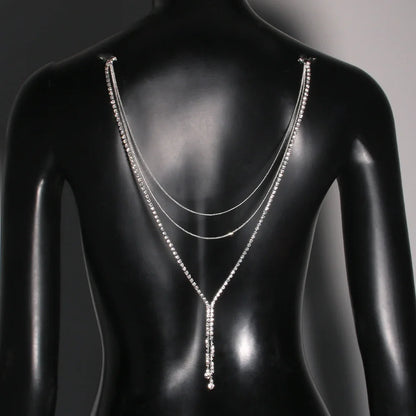 Elegant Back Chain Necklace