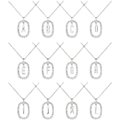 Sterling Silver Monogram Necklace