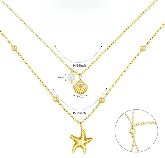 Stainless Steel Shell Necklace
