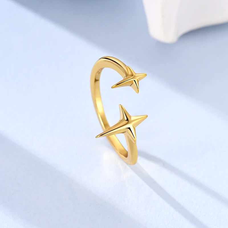 Sterling Silver Gold Rings