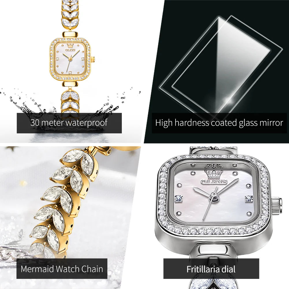 Square Dial Luxury Wristwatch