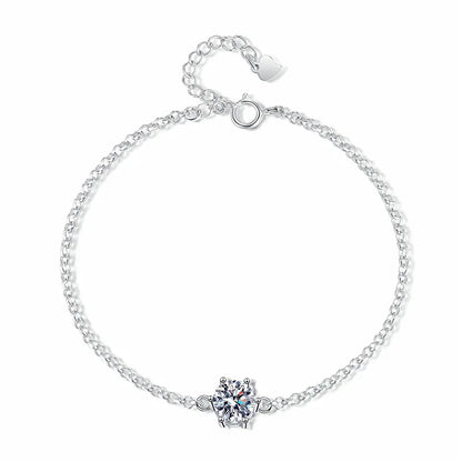 Moissanite Solitaire Diamond Bracelet
