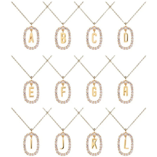 Sterling Silver Monogram Necklace