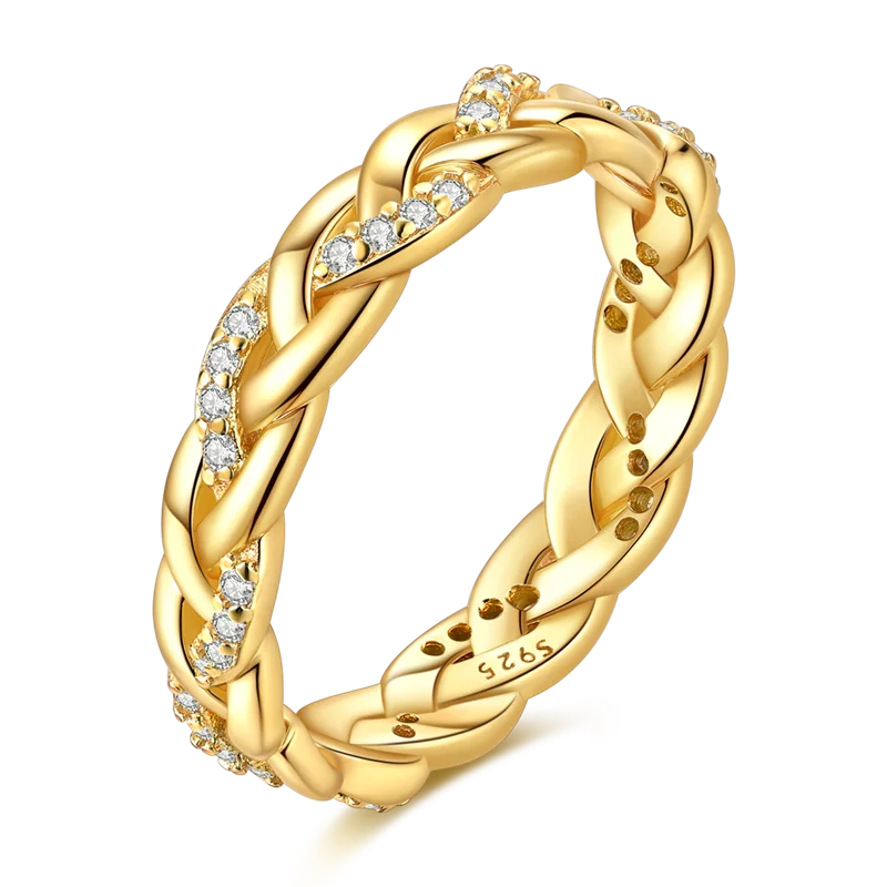 Sterling Silver Gold Rings