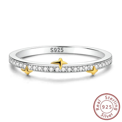 Gold Star Stone Rings