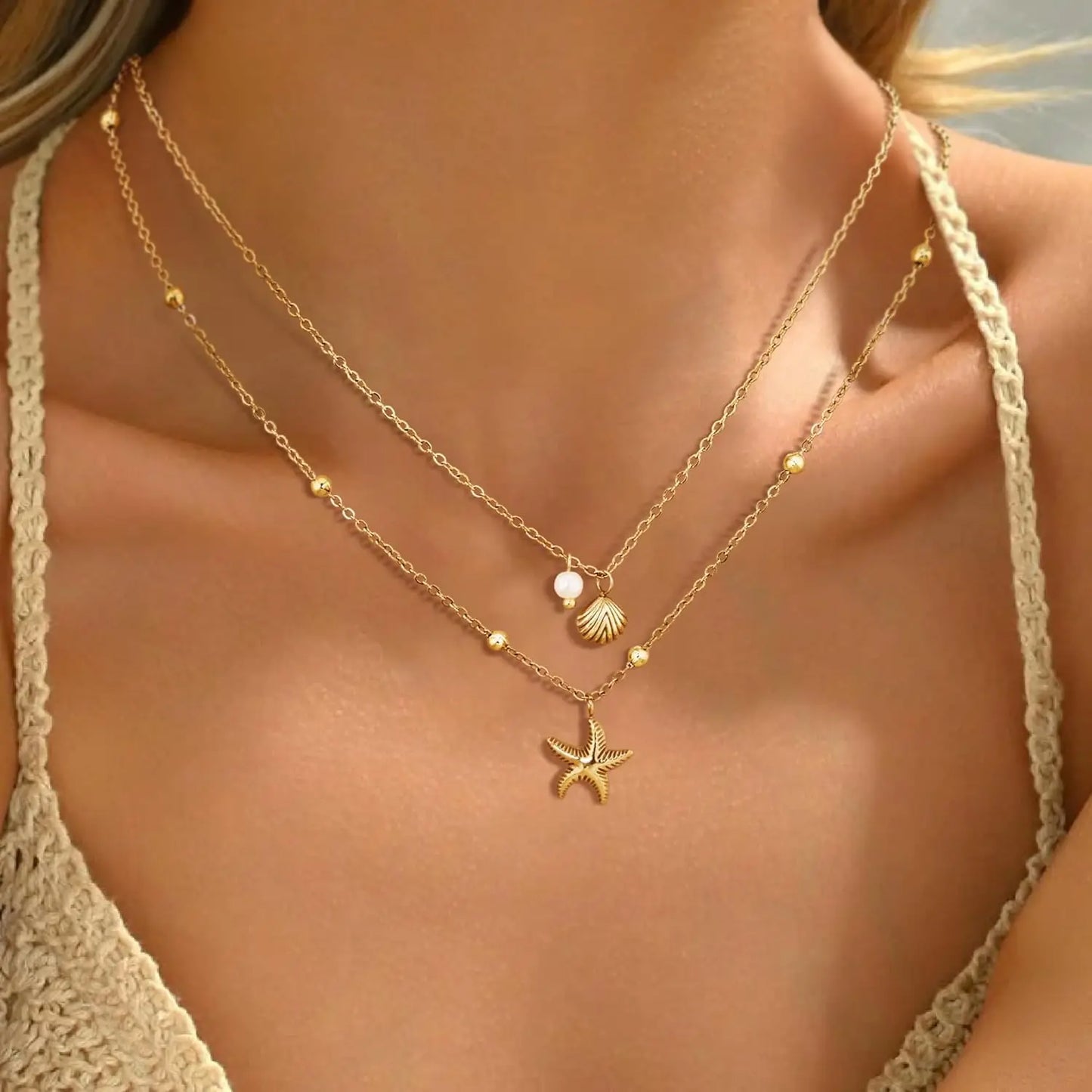Stainless Steel Shell Necklace