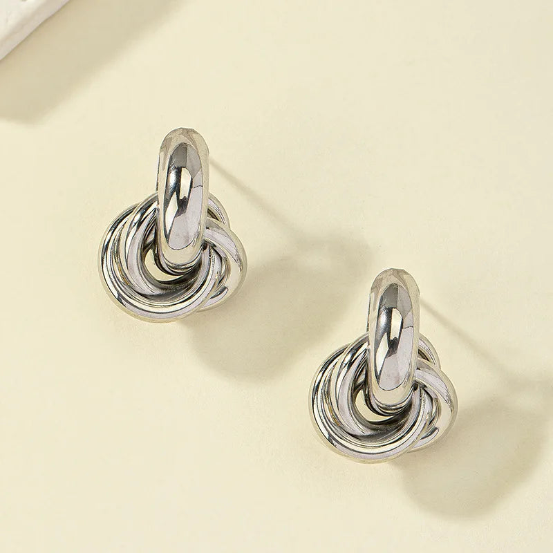 Knot Hoop Earrings