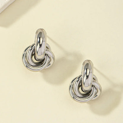 Knot Hoop Earrings