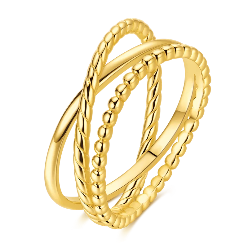 Sterling Silver Gold Rings