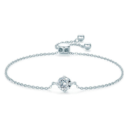 Moissanite Solitaire Diamond Bracelet