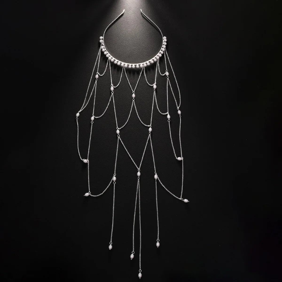 Mesh Tassel Headband