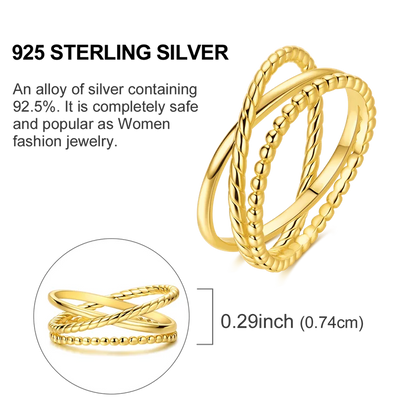 Sterling Silver Gold Rings