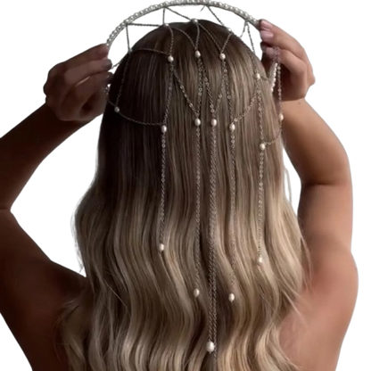 Mesh Tassel Headband