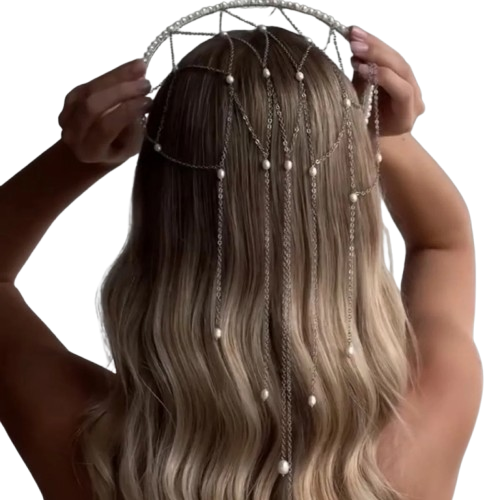 Mesh Tassel Headband