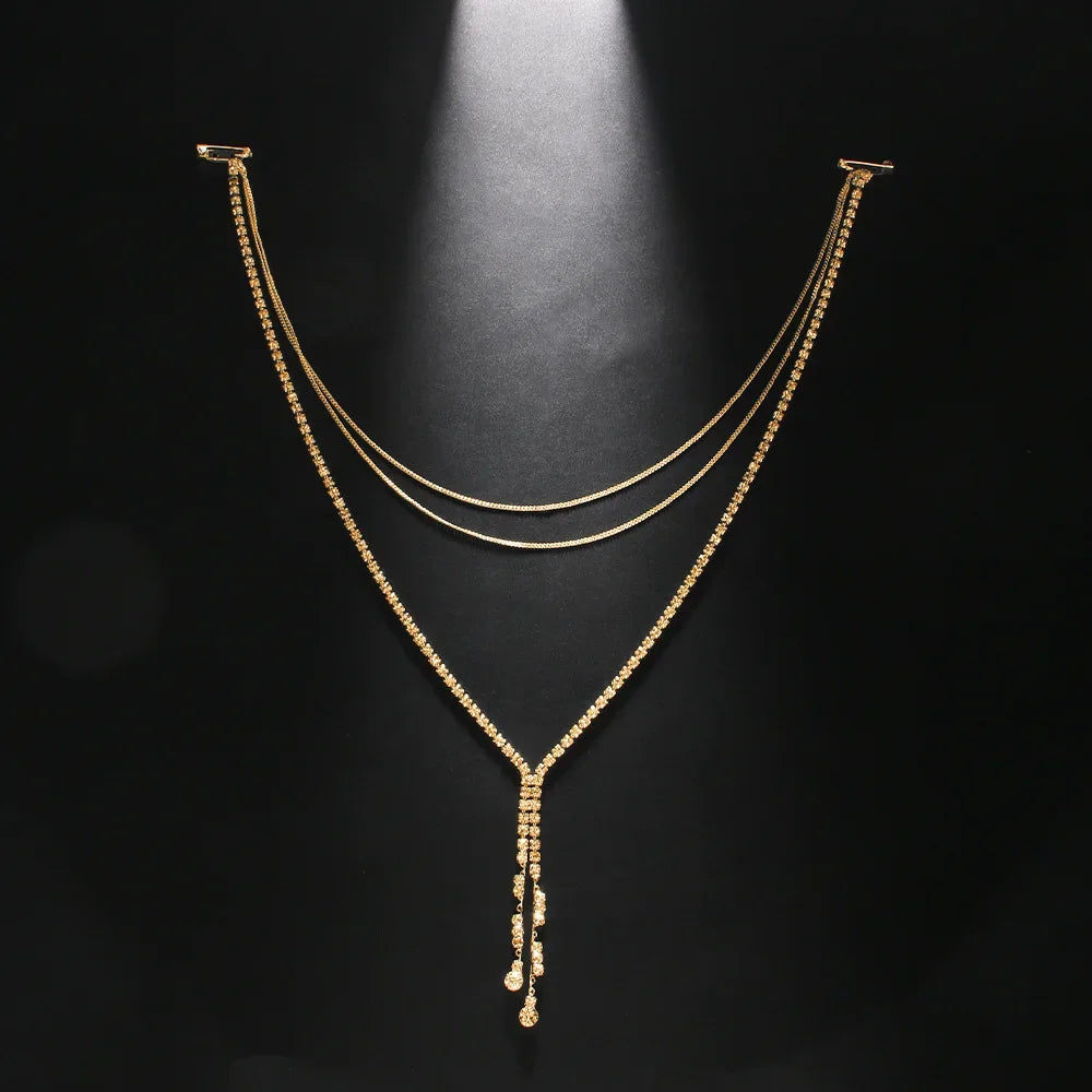Elegant Back Chain Necklace