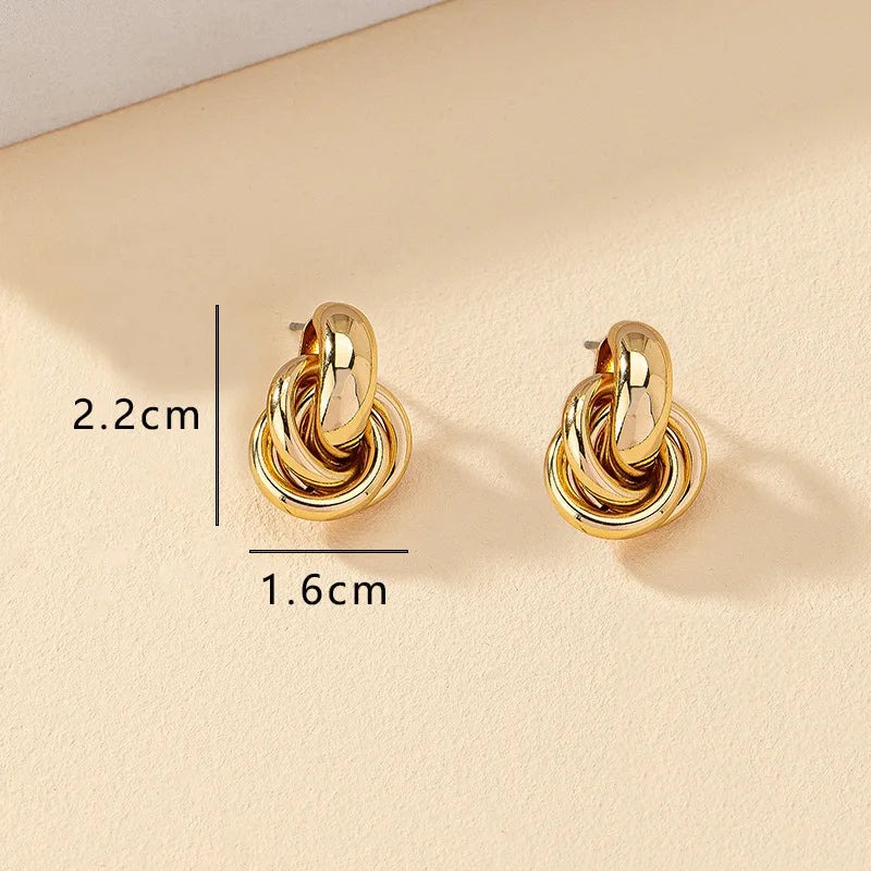 Knot Hoop Earrings