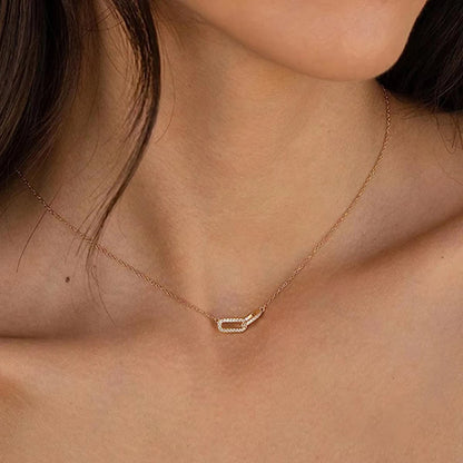 Double Circle Pendant Necklace
