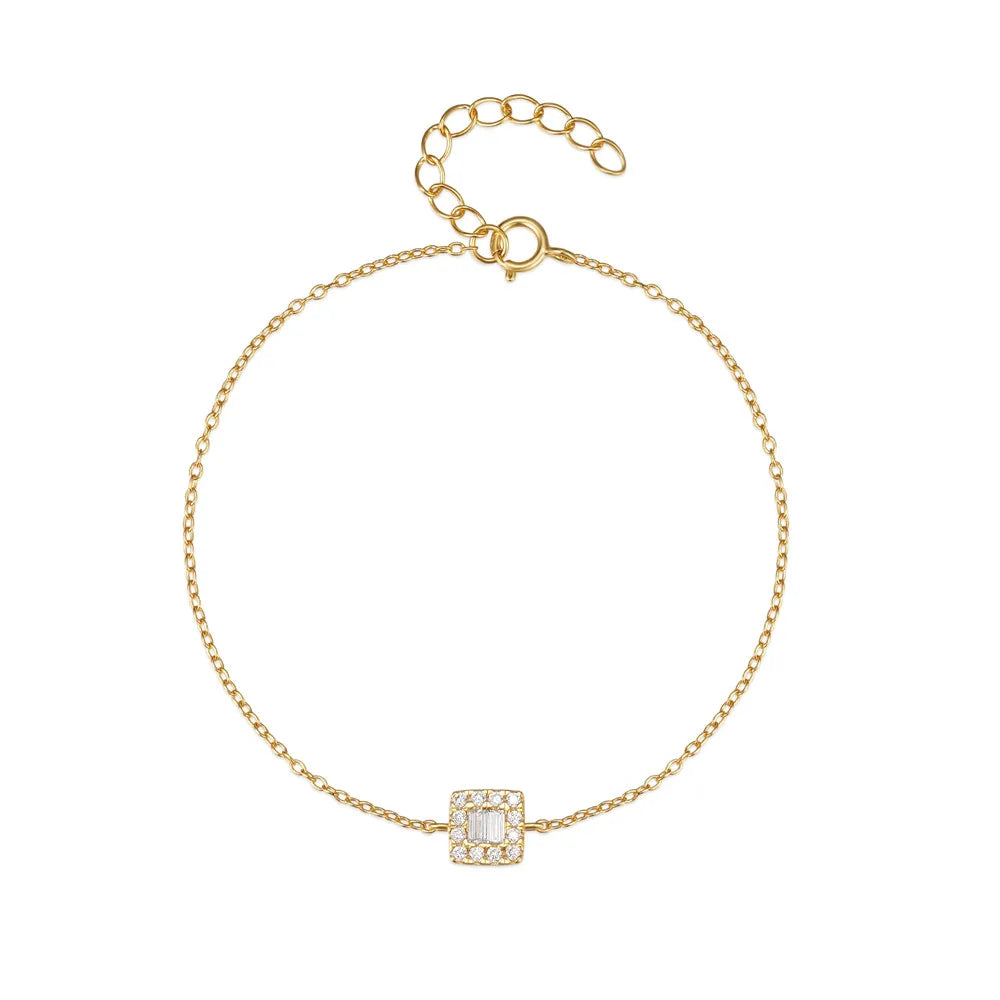 Geometric Crystal Bracelet