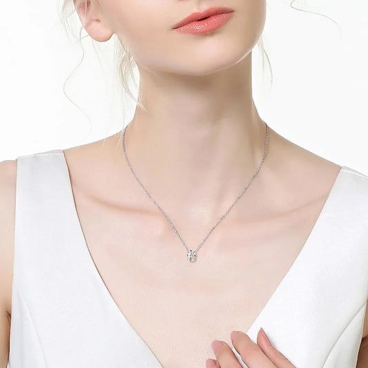 Oval Cut Moissanite Necklace